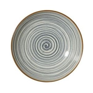 METRO Professional Diep bord Madleen, steengoed, Ø 21 cm, grijs, 6 stuks - grijs Steengoed 483661