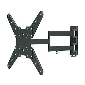 Deltaco Wall Mount for TV/Screen, 23-55', max 35 kg, VESA 75x75 to 400x400mm, 3 joints - Black - 7340004676249