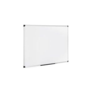 Bi-Office Maya Gelakt Staal Whiteboard Met Aluminium Omlijsting En Pennenbakje, 120x120 cm - wit Staal MA3815170