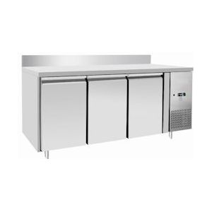 METRO Professional Vrieskast GCF3100BS, roestvrij staal, 179,5 x 70 x 85 cm, 334 L, convectiekoeling, 600 W, 3 deuren, zilver - Roestvrij staal 4894665361103