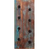 Wijnrek - 4 Flessen - Gerecycled Hout - Wandmontage