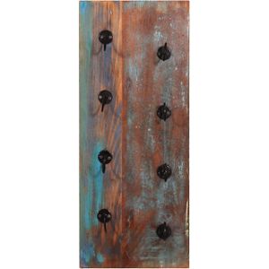 Wijnrek - 4 Flessen - Gerecycled Hout - Wandmontage