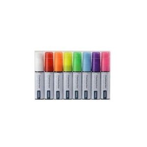 Europel Krijtstift 15mm assorti etui 8 s,  356500 - meerkleurig Kunststof 356500