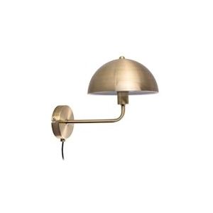 Leitmotiv Wandlamp Bonnet - Metaal antique Goud - Ø20x18cm - 8714302709715