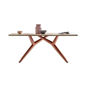 SIT Möbel Eetkamertafel 200 cm van wild eiken | bord naturel | metalen frame antiek bruin | B 200 x D 100 x H 73 cm | 15531-00 | Serie TABLES & CO - meerkleurig Multi-materiaal 15531-00