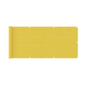 vidaXL Balkonscherm 75x300 cm HDPE geel - geel 310992
