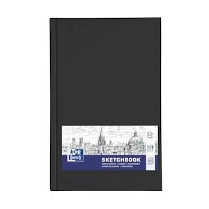Oxford "Sketchbook" dummyboek, 96 vel, 100 g/m², ft A5, zwart, Pak van 5 - 5904017390879