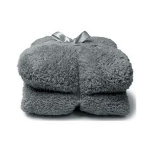 Plaid Teddy - Unique Living - 150x200cm - Dark Grey