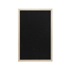 Securit® Medium Wand Letterbord Houten Frame In Teak  40x60 cm|2.03 kg - zwart WLB-TE-40-60