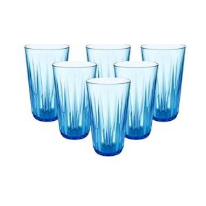 APS  6er set Drinkbekerset -CRYSTAL- Tritan, 0,15 liter/ 10555 - blauw Kunststof 10555