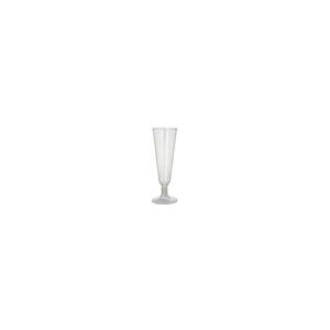 PAPSTAR, Glazen voor mousserende wijn, PLA "pure" 0,1 l Ø 5,5 cm · 16,5 cm glashelder met duidelijke voet - transparant Natuurlijk materiaal 88491