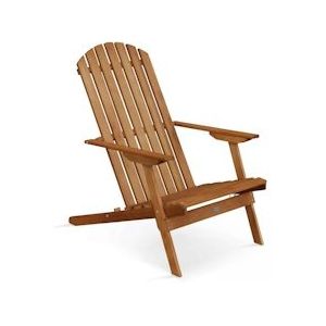 Oviala Business Inklapbare fauteuil van eucalyptushout - bruin Massief hout 108821