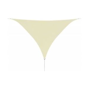 vidaXL Zonnescherm driehoekig 3,6x3,6x3,6 m oxford stof crèmewit - beige 42300