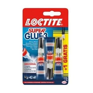 Loctite secondelijm Super Glue Universal, op blister - blauw Papier 5410091325169