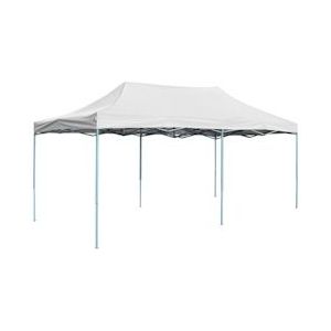 vidaXL Professionele opvouwbare partytent 3 x 6 m staal wit - 48864