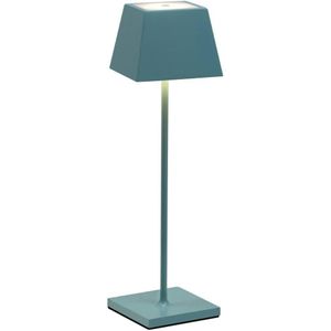 Draagbare en oplaadbare IP54 Siesta Tiffany LED-tafellamp - blauw 8015421582990