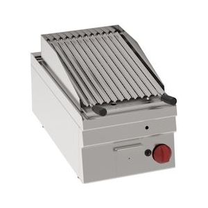 Lava gasbarbecue tafelmodel - 350x600x280 mm - 6,9 Kw - 30130311 Eurast - grijs 30130311