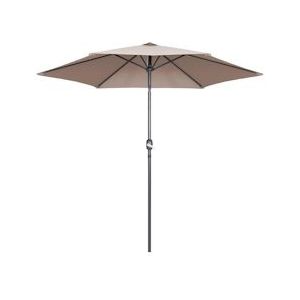 Oviala Business 3m rechte parasol in taupe aluminium - Oviala - grijs Aluminium 105631