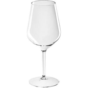 MONOUSO - Herbruikbaar Durable Wijnglas "Tritan" transparant 470ml (6 stuks) - 18436619978673