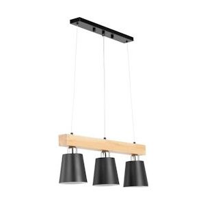 Uniprodo Hanglamp - 3 lichtbronnen - Houten balk - 4062859244468