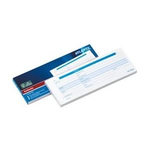 Kwitantieblok ft 74 x 210 mm, verpakt per 5 - blauw Papier 8710968036134