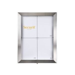 Securit® 4A4 Roestvrijstalen Informatiedisplay |14,8 kg - zilver Roestvrij staal MCS-4A4-LSS
