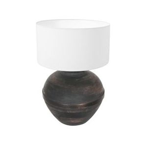 Anne Light & home Tafellamp 3468ZW dimbaar 1-l. E27-fitting - zwart Multi-materiaal 3468ZW