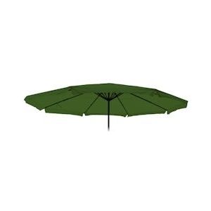 Mendler Vervangende hoes voor parasol Meran Pro, marktparasol voor catering met doek Ø 5m, polyester ~ groen - groen Textiel 76814