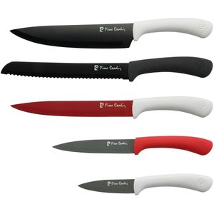 Pierre Cardin - Heldere set van 5 roestvrijstalen messen - meerkleurig Roestvrij staal Q2212