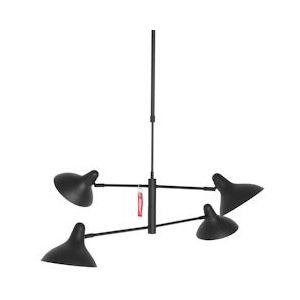 Anne Light & Home Hanglamp 2694ZW dimbaar 4-l. E27-fitting - zwart Metaal 2694ZW