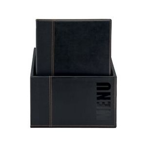 Securit® A4 Trendy Menubox In Zwart |8,8 kg - zwart MC-BOX-TRA4-BL