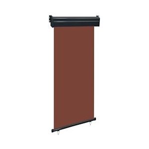 vidaXL Balkon zijluifel 100 × 250 cm Bruin - bruin 48417
