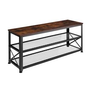 Tectake - Schoenenrek Blackpool - Schoenenkast - Industrial Dark - 101 X 30,5 X 45,5 cm - 404289