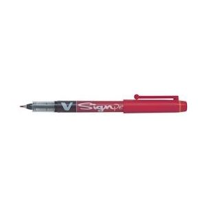 Pilot Fineliner V-Sign Pen rood, Pak van 12 - 4902505128509