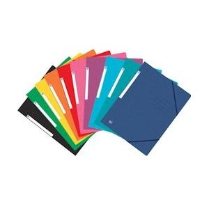 Oxford Top File+ elastomap, voor ft A4, geassorteerde kleuren, Pak van 10 - 3045050437045