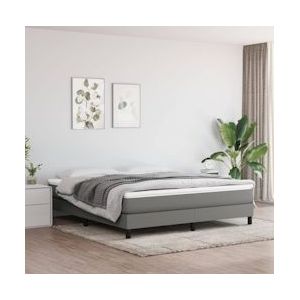 VidaXL Boxspringframe Stof Donkergrijs 160x200 cm