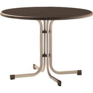 SIEGER 236/ Boulevard klaptafel, Ø 100 cm, champagne - bruin 488028