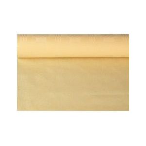 PAPSTAR, Tafelkleed papier met damastprint 8 m x 1,2 m creme - beige Papier 4002911285879