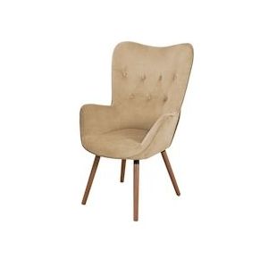 SVITA CLEO wing chair relax fauteuil TV fauteuil fauteuil leesstoel beige - beige Polyester 91038