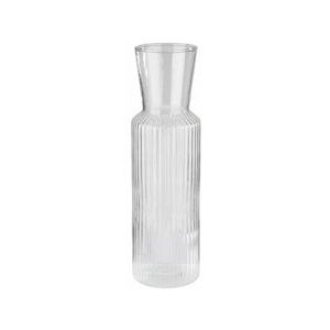 APS Glazen karaf -LINES- Ø 8 cm, H: 27 cm, 0,9 liter - transparant Glas 10738