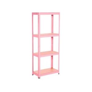 Planken metalen Roze met 4 verstelbare planken 148x60x30cm 240kg 7house - roze Staal 8429160759108
