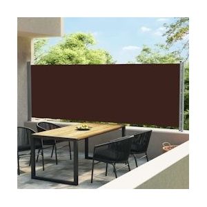 vidaXL Uitschuifbare zijluifel 600x160 cm Bruin - bruin 313380