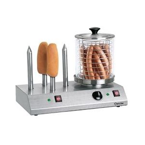 Bartscher Hotdog koker | Elektrisch | 230V | Cap. Toaststangen 4 | 500x285x390(h)mm - A120408