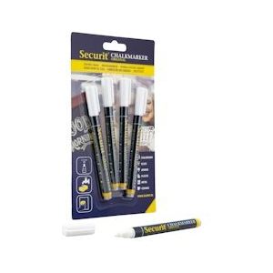 Securit® Originele Krijtstift Set Van Vier In Wit 1-2 mm|0,1 kg - wit Multi-materiaal 251068
