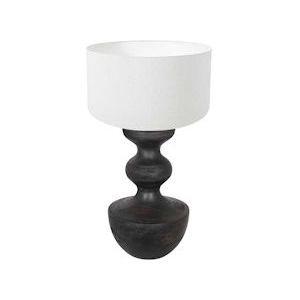 Anne Light & home Tafellamp 3478ZW dimbaar 1-l. E27-fitting - zwart Multi-materiaal 3478ZW