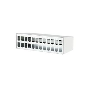 METZ CONNECT Module AP behuizing 2x12 poort zuiver wit RAL9010 - wit 130861-2402-E