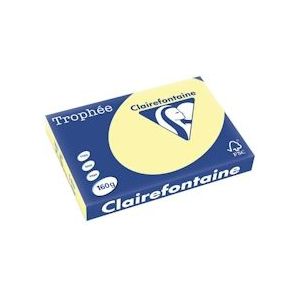Clairefontaine Trophée Pastel, gekleurd papier, A3, 160 g, 250 vel, kanariegeel - 2640C