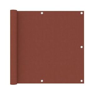 vidaXL Balkonscherm 90x500 cm oxford stof terracotta - rood 134978