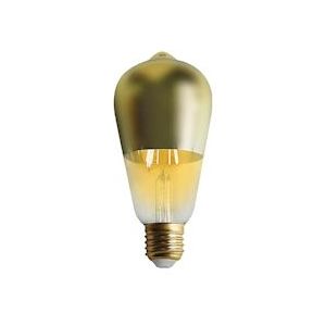 7H SEVENON Lamp LED Edison Dome goud E27 6W Equi.45W 600lm 2100K 15000H 7hSevenOn Vintage - goud Kristalglas 8429160574084