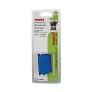 Trodat vervangkussen blauw, voor stempel 4912, blister met 2 stuks - blauw Papier 83425